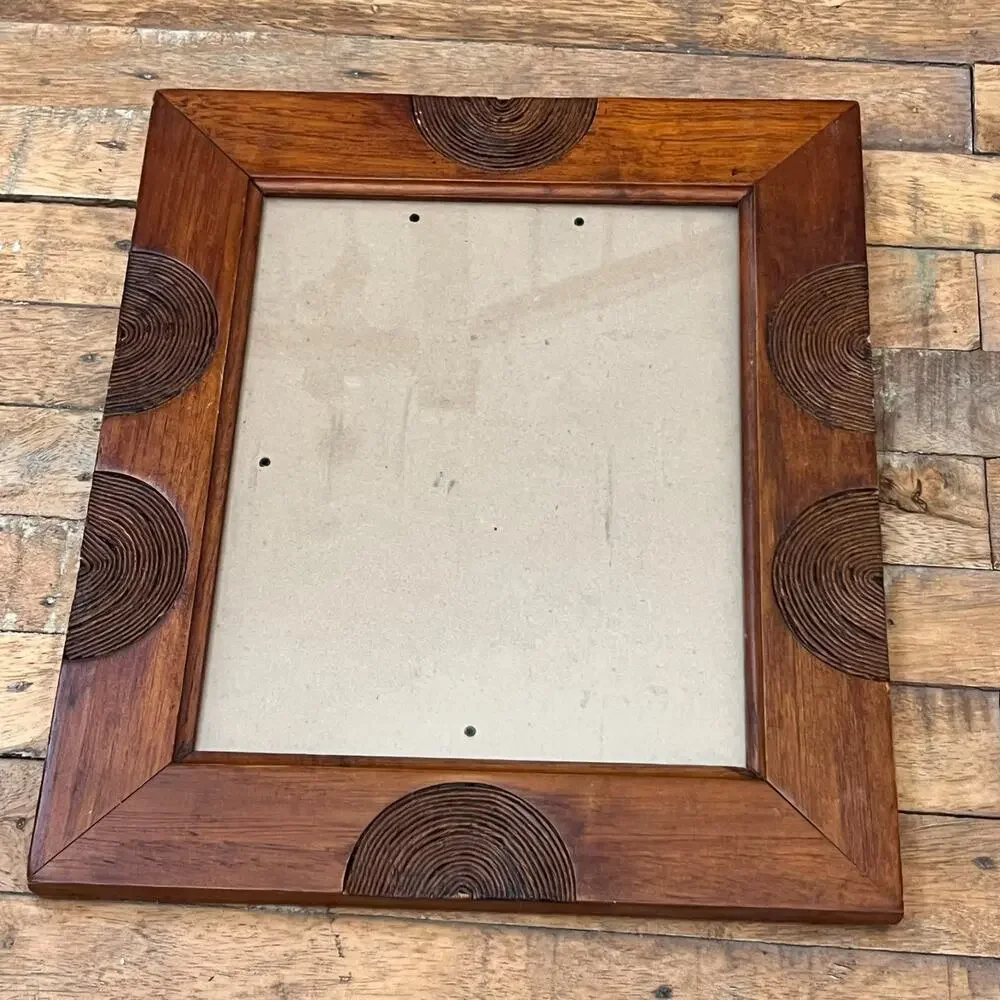 Mid-Century Modern Style Wooden Photo Frame 9.5